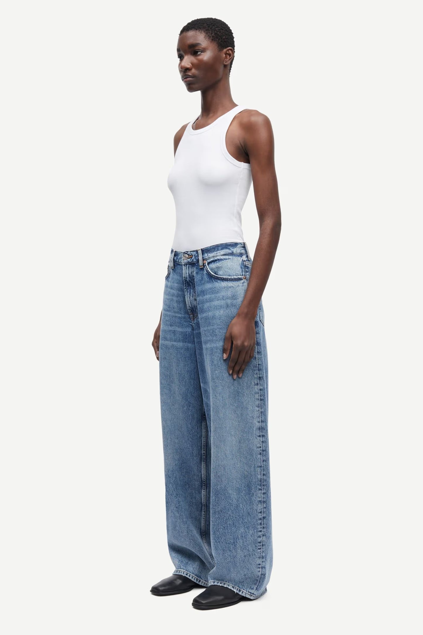 SAMSOE SAHARPER JEANS MID BLUE - S. LABELS