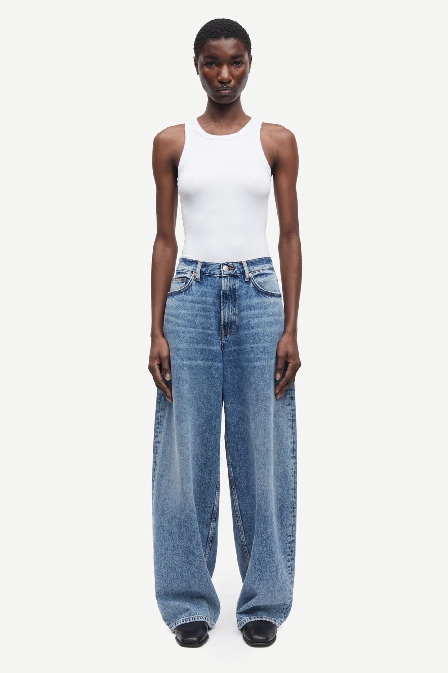 SAMSOE SAHARPER JEANS MID BLUE - S. LABELS