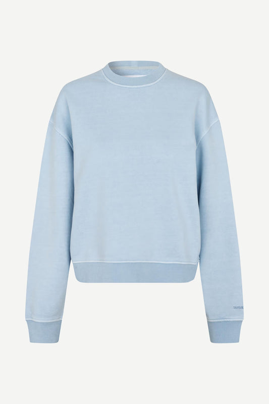 SAMSOE SAVAN SWEAT CASHMERE BLUE