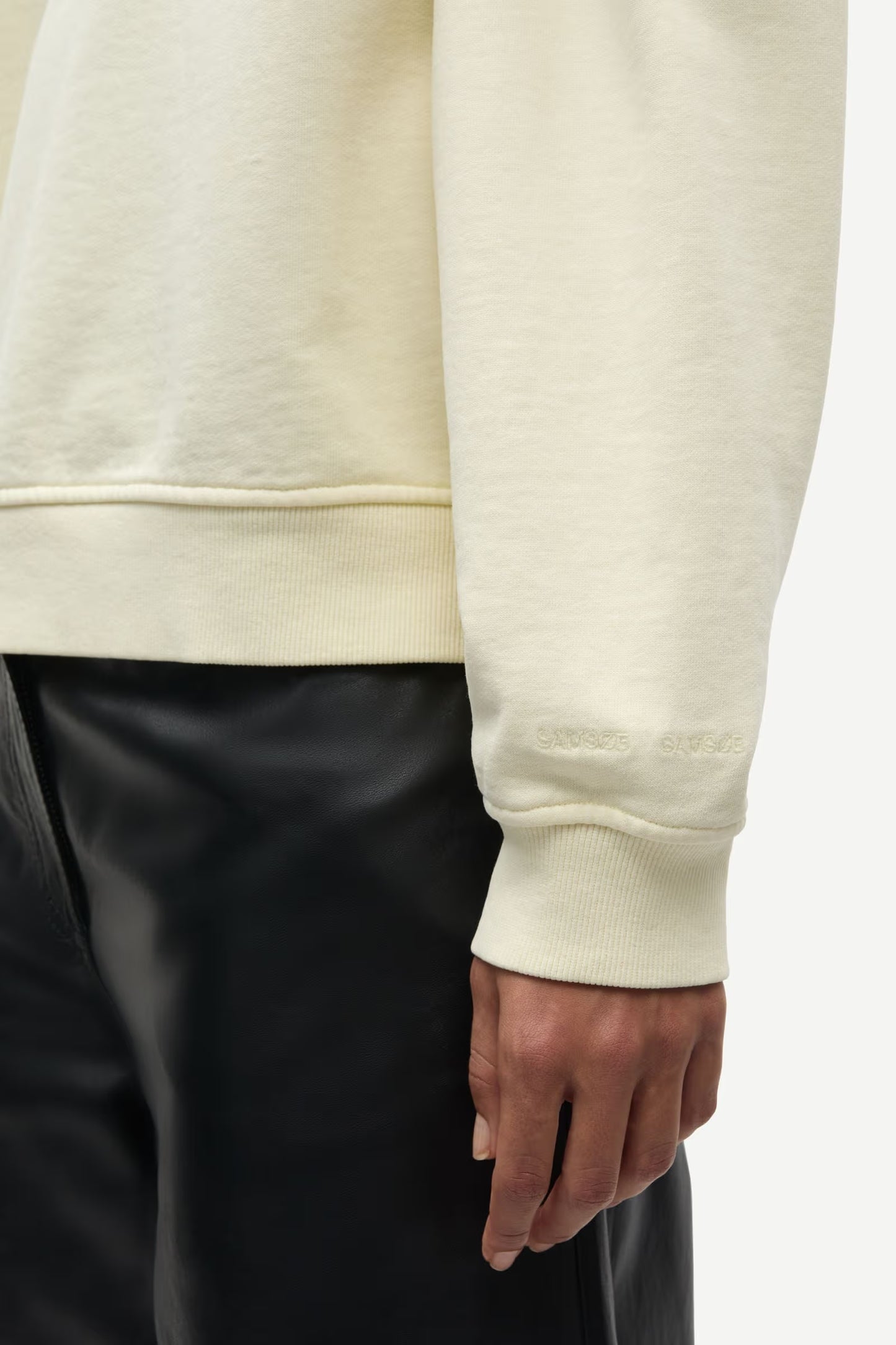 SAMSOE SAVAN SWEAT LIGHT YELLOW - S. LABELS