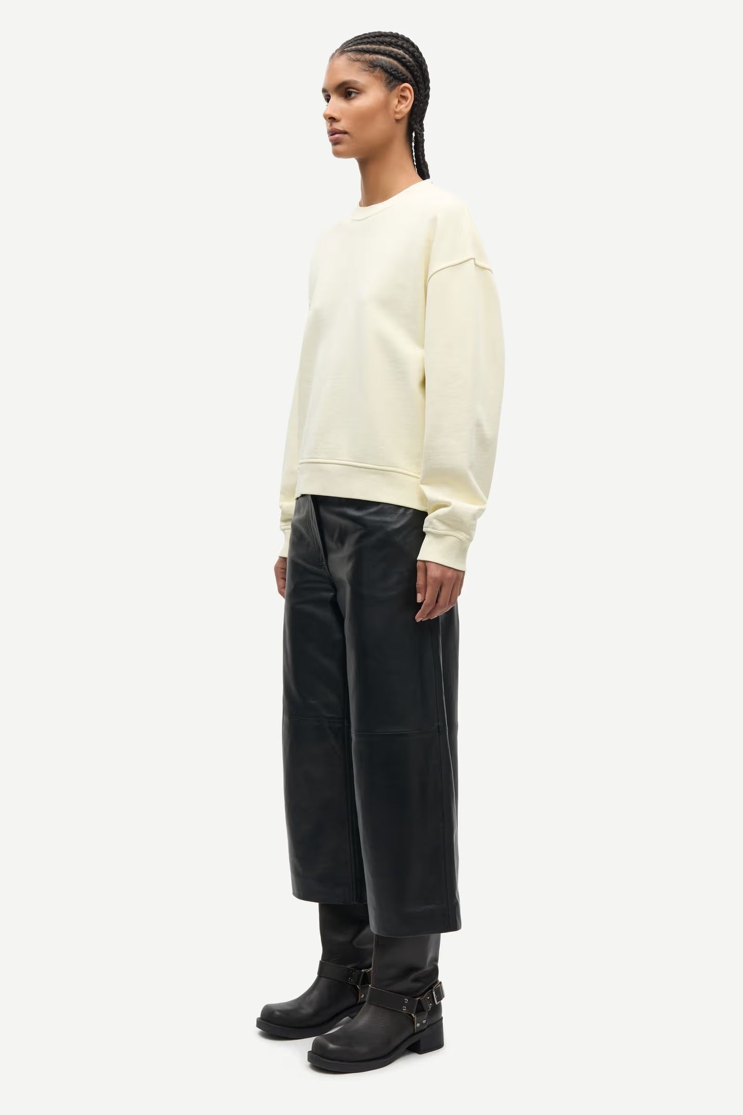 SAMSOE SAVAN SWEAT LIGHT YELLOW - S. LABELS
