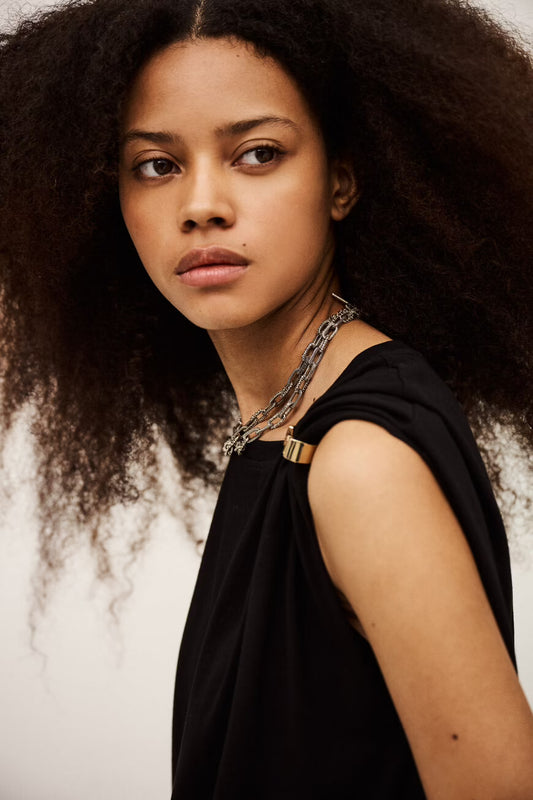 BA&SH ALLIA TOP ZWART - S. LABELS