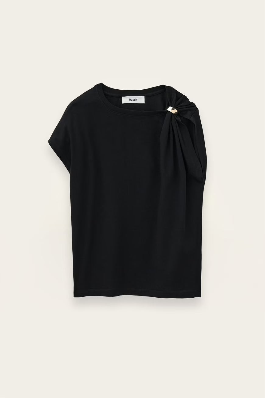 BA&SH ALLIA TOP ZWART - S. LABELS