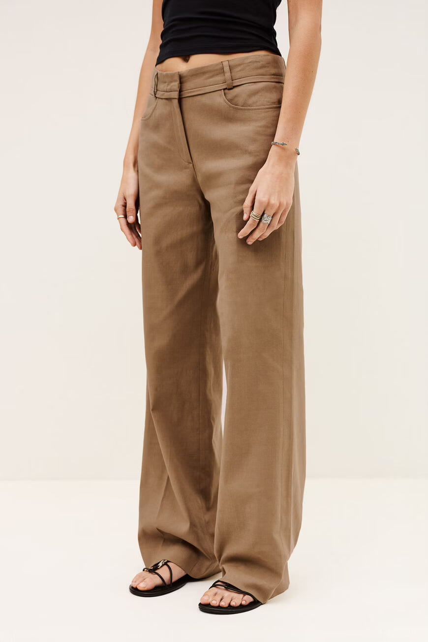 BA&SH PANTALON CISTA BROWN - S. LABELS