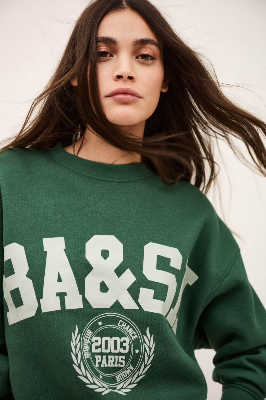 BA&SH FENJA SWEATER GROEN - S. LABELS