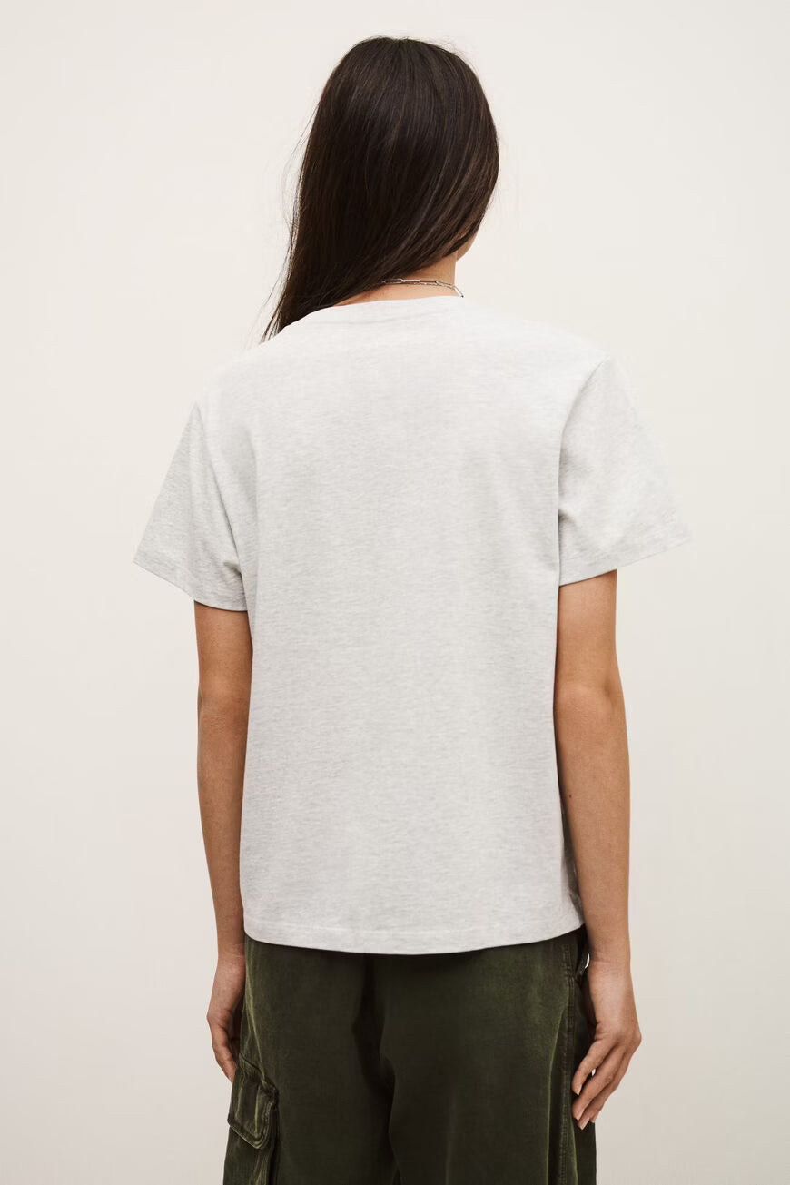 BA&SH IONI TEE LOGO GRIJS MELEE - S. LABELS
