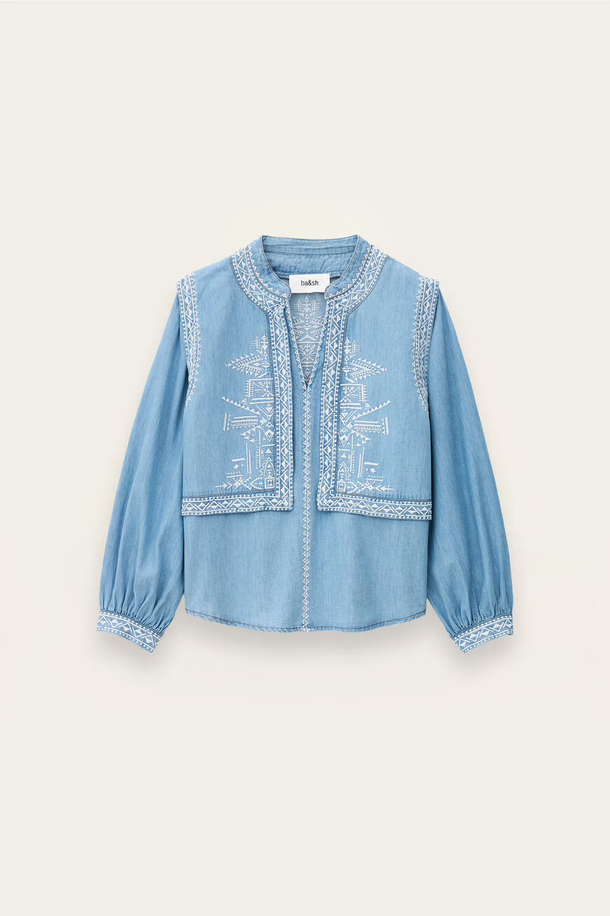 BA&SH LAURA BLOUSE JEANS - S. LABELS