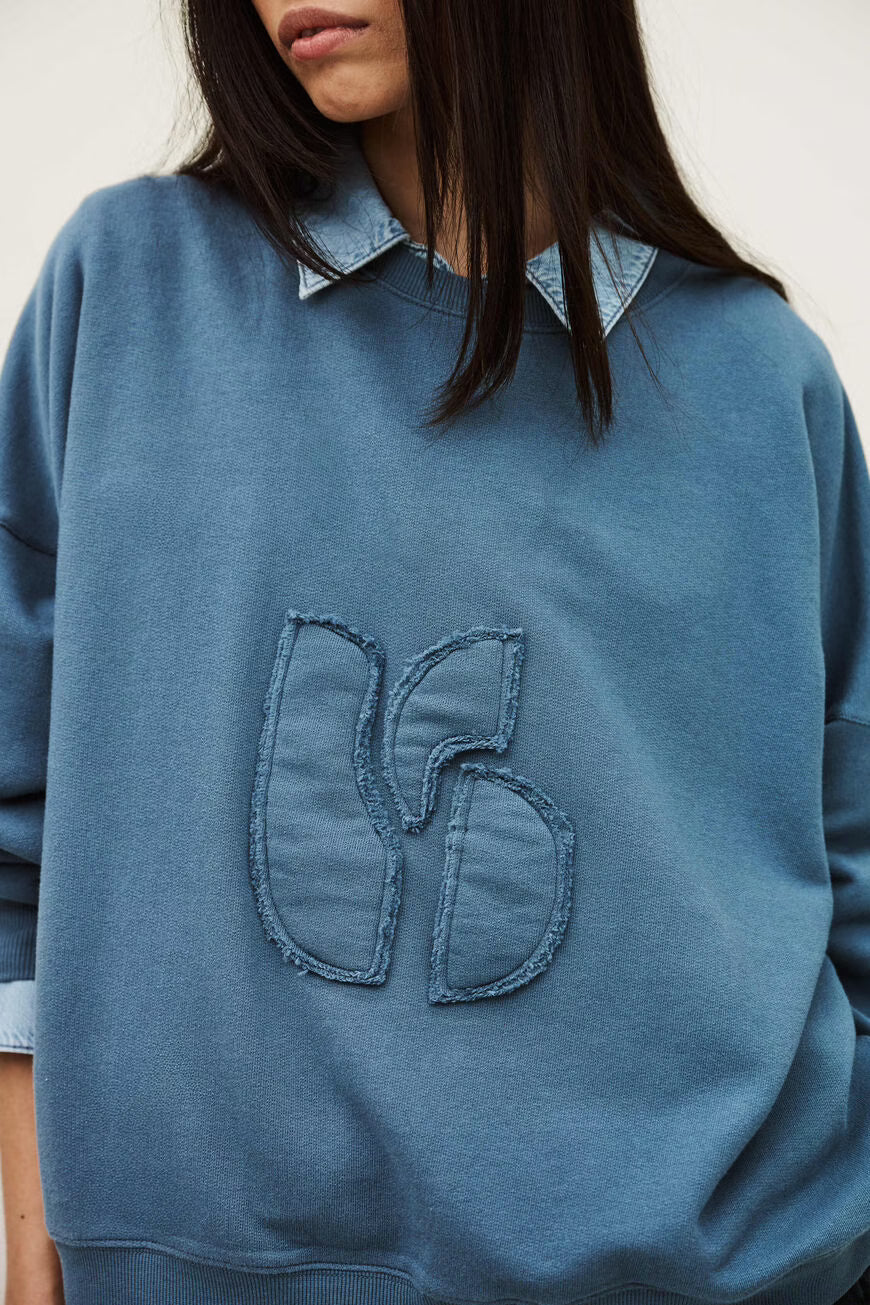 BA&SH MAIA SWEATSHIRT BLAUW - S. LABELS
