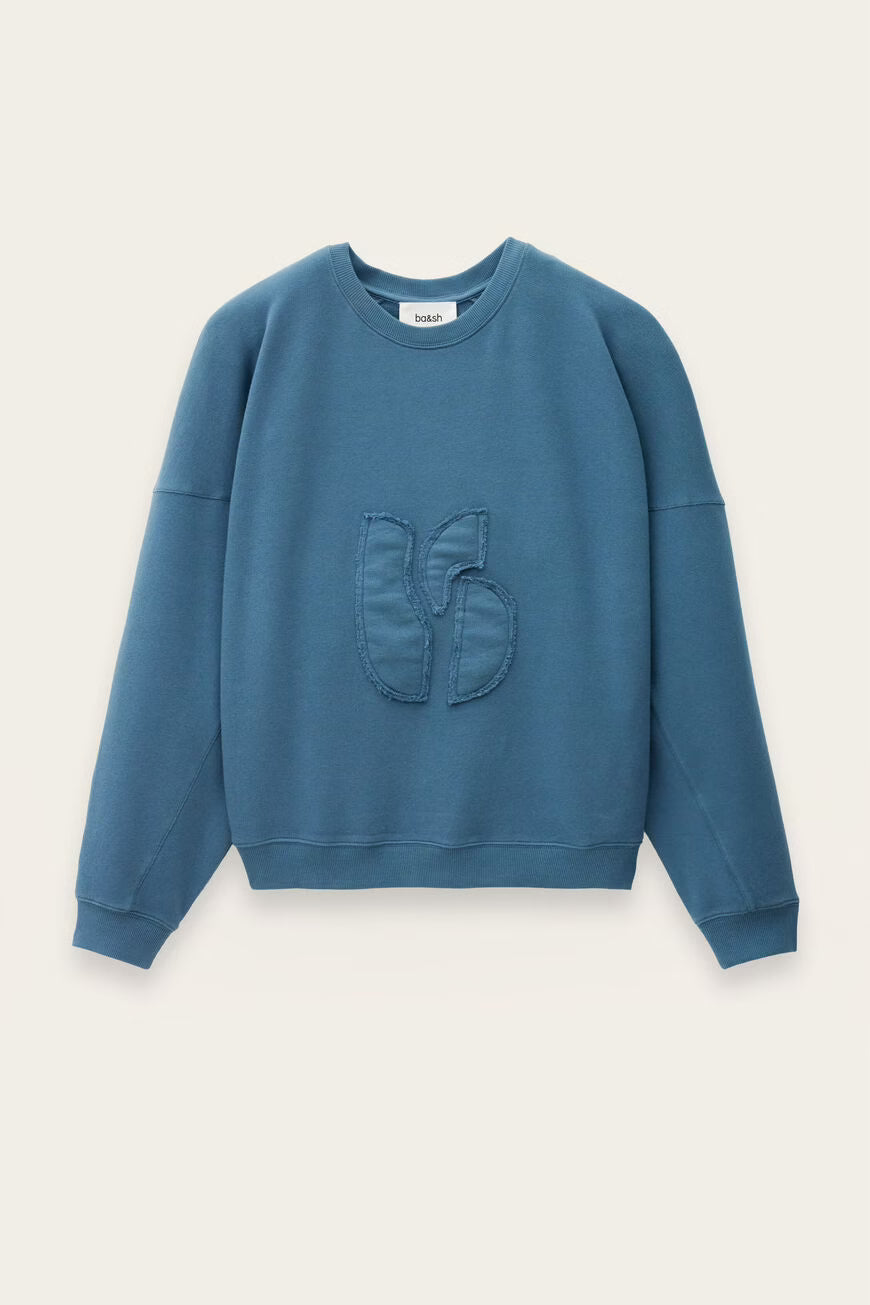 BA&SH MAIA SWEATSHIRT BLAUW - S. LABELS