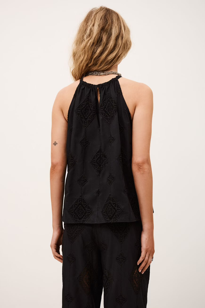 BA&SH TOP MAXI ZWART - S. LABELS