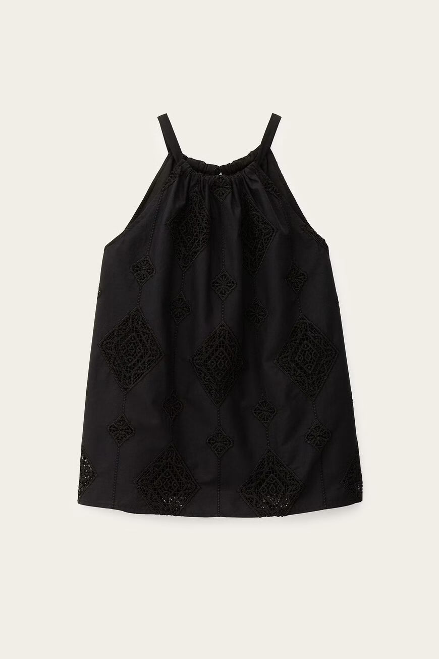 BA&SH TOP MAXI ZWART - S. LABELS