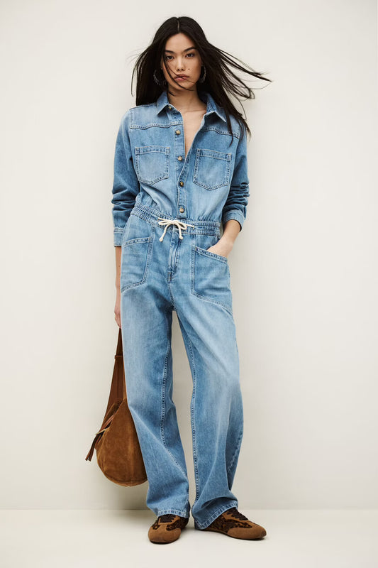 BA&SH MYRELLA JUMPSUIT JEANS
