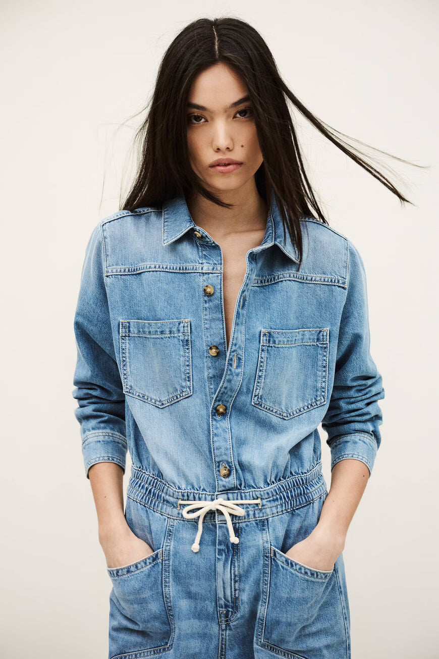 BA&SH MYRELLA JUMPSUIT JEANS - S. LABELS