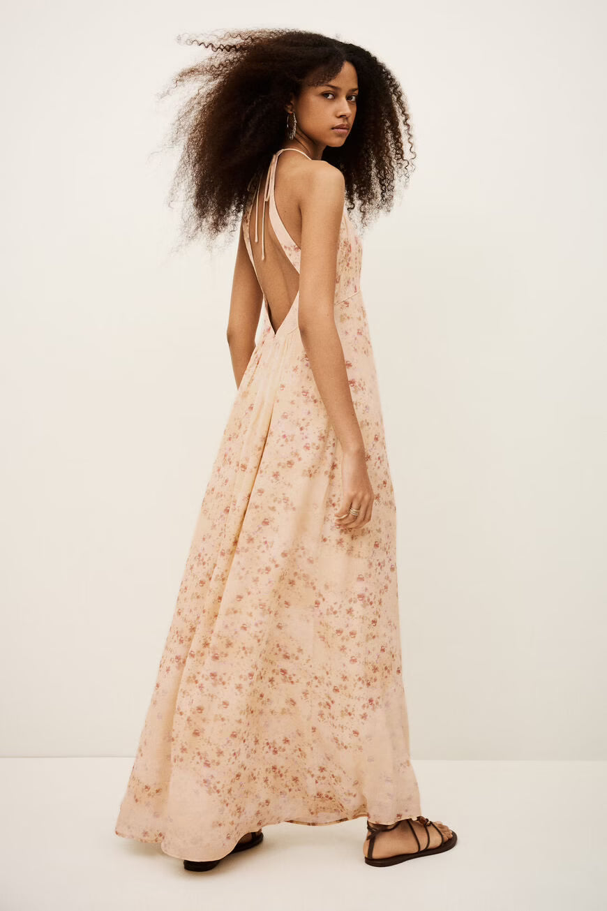 BA&SH ZOMERSE MAXI JURK NATZ BLOEMENPRINT - S. LABELS