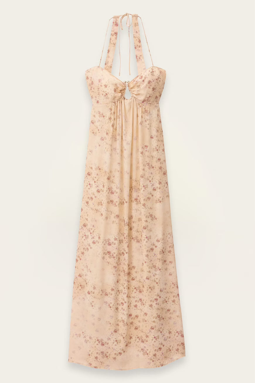 BA&SH ZOMERSE MAXI JURK NATZ BLOEMENPRINT - S. LABELS