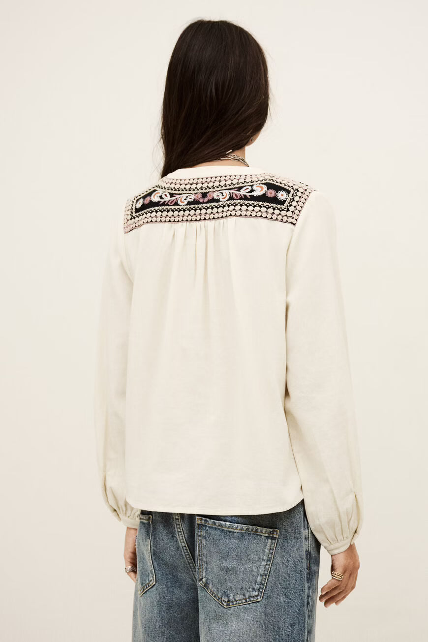 BA&SH ALEC BLOUSE CREAM
