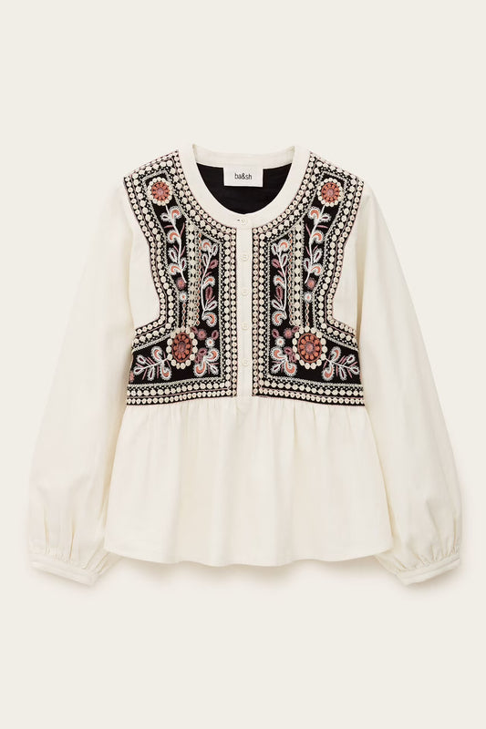 BA&SH ALEC BLOUSE CREAM