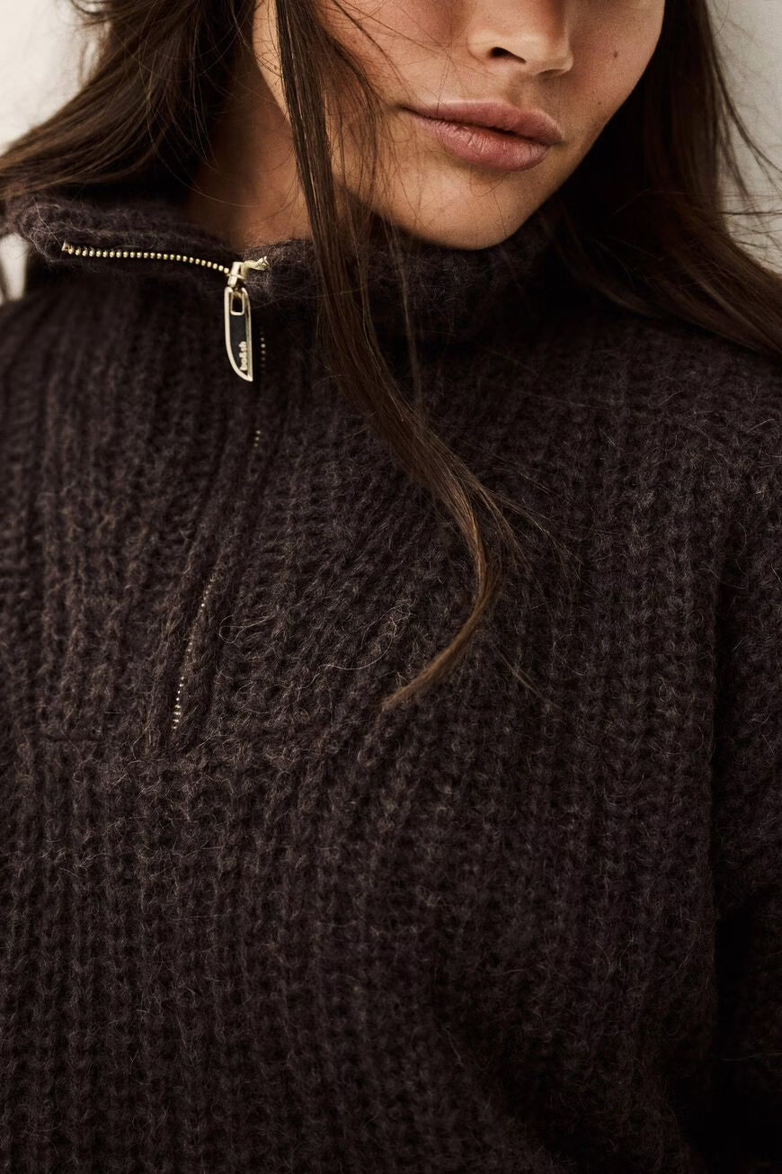 BA&SH BELTANE KNIT BRUIN