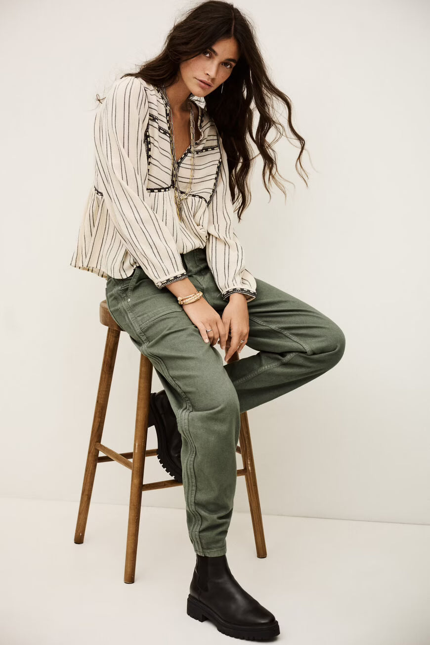 BA&SH CALI TROUSERS GROEN