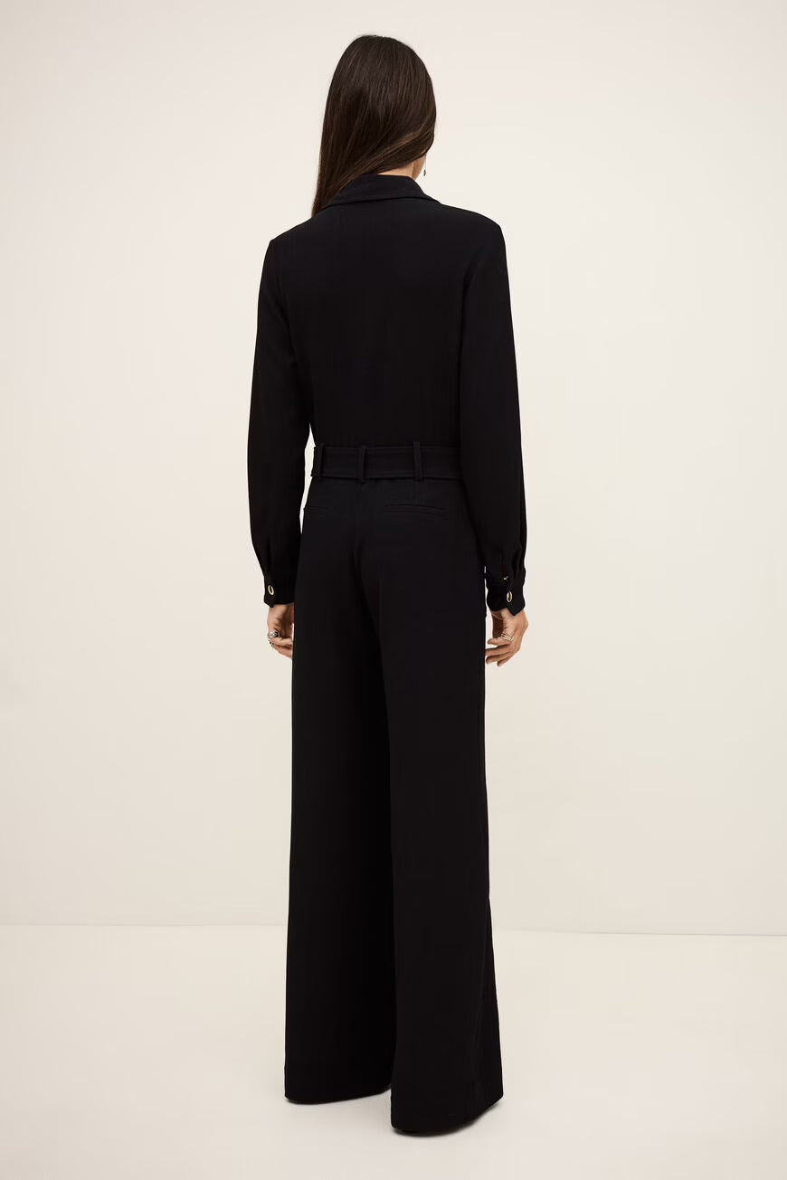 BA&SH JUMPSUIT FLEUR MARINE