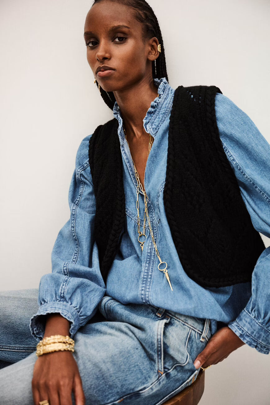 BA&SH GILES CARDIGAN BLACK