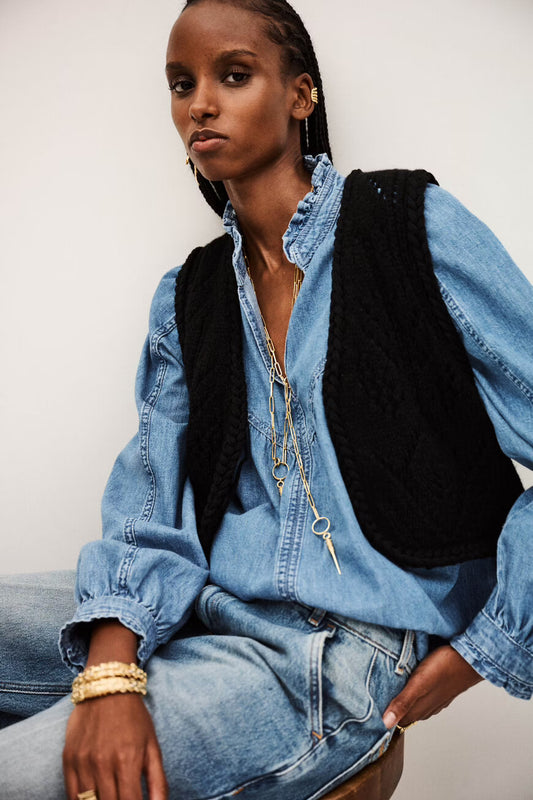 BA&SH GILES CARDIGAN BLACK