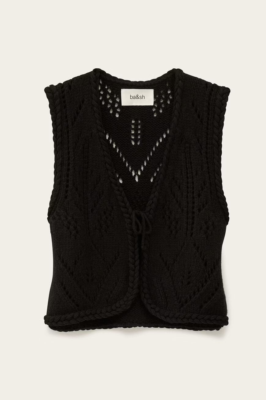 BA&SH GILES CARDIGAN BLACK