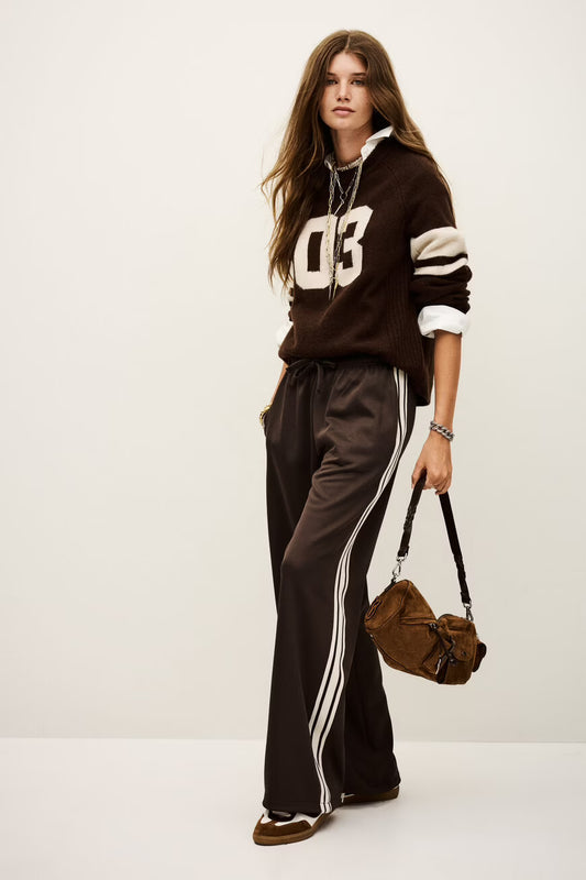 BA&SH JOSHUA JOGGING TROUSERS BROWN