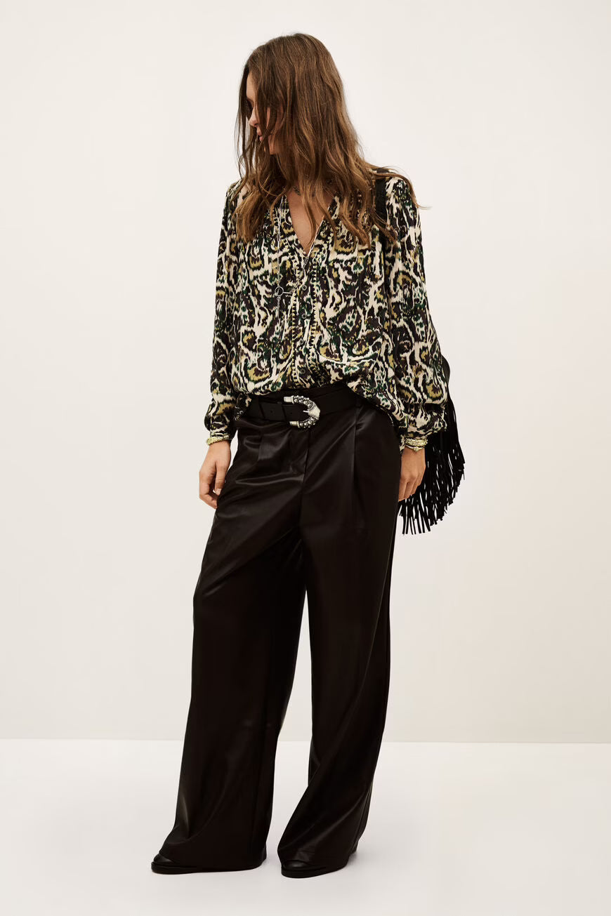 BA&SH ONADA BLOUSE GROEN