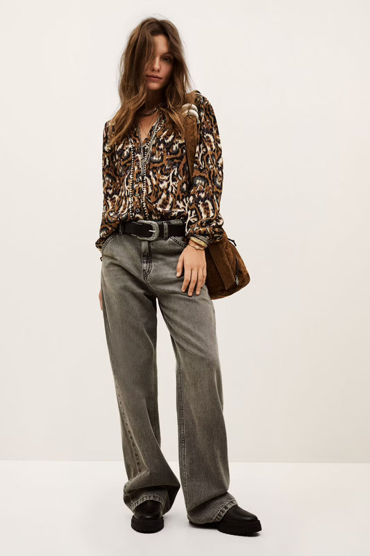 BA&SH ONADA BLOUSE ECRU
