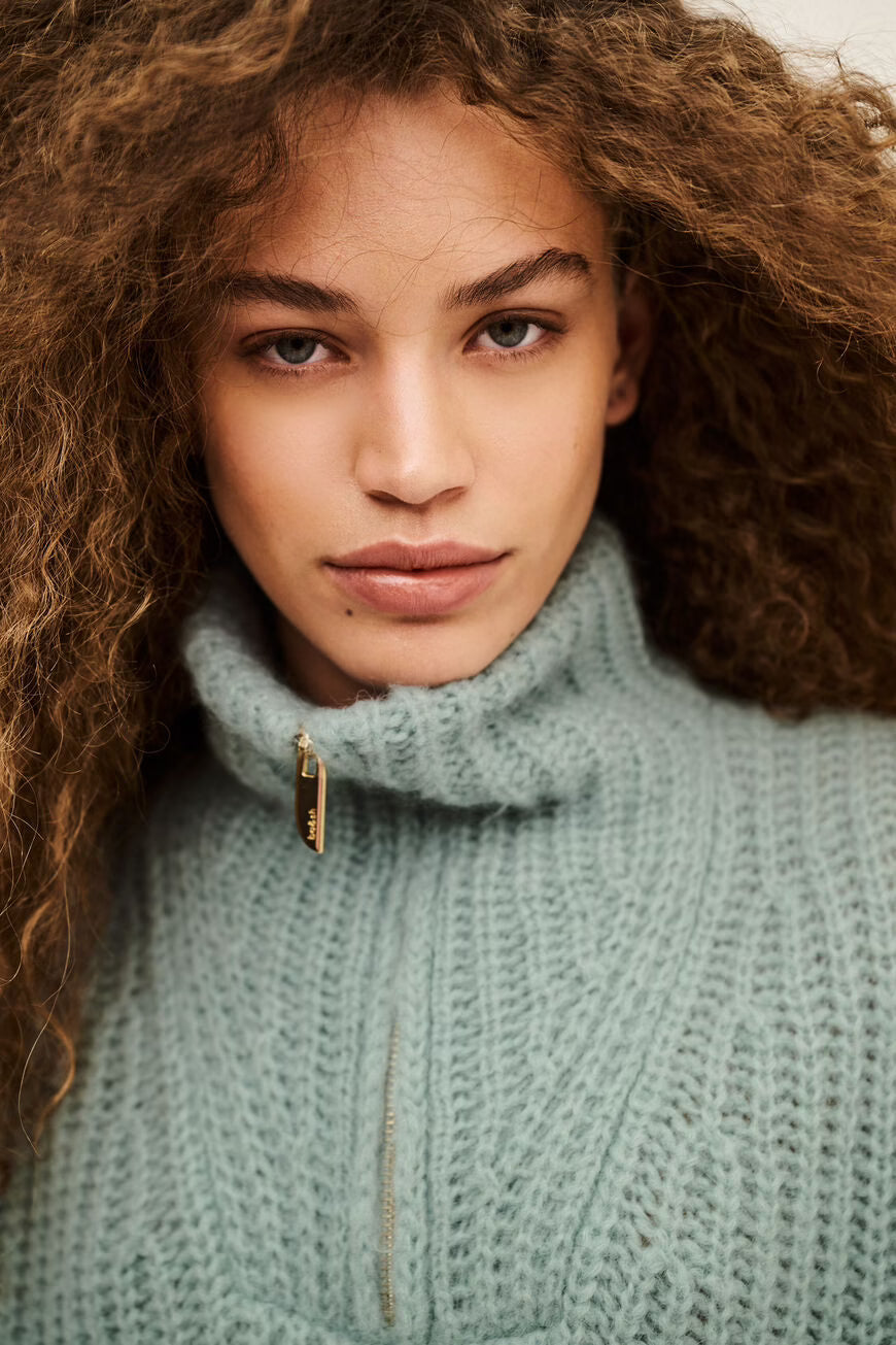 BA&SH BELTANE KNIT BLAUW