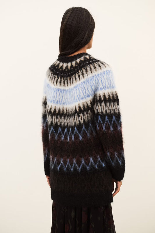 BA&SH TUNIEK KNIT FOLK MULTI
