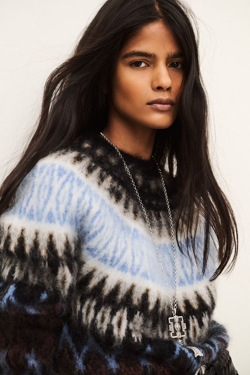 BA&SH TUNIEK KNIT FOLK MULTI