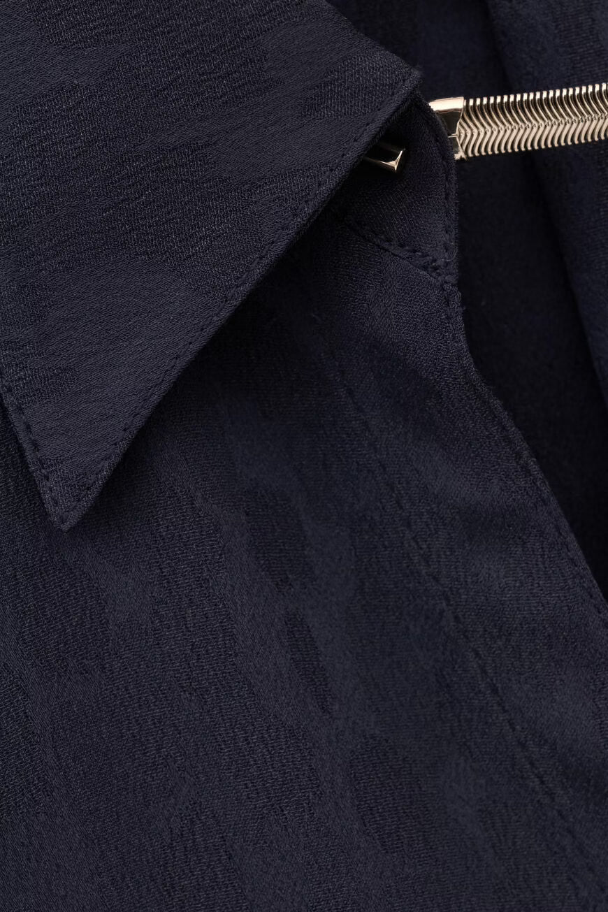 BA&SH BLOUSE HETSEY DONKERBLAUW