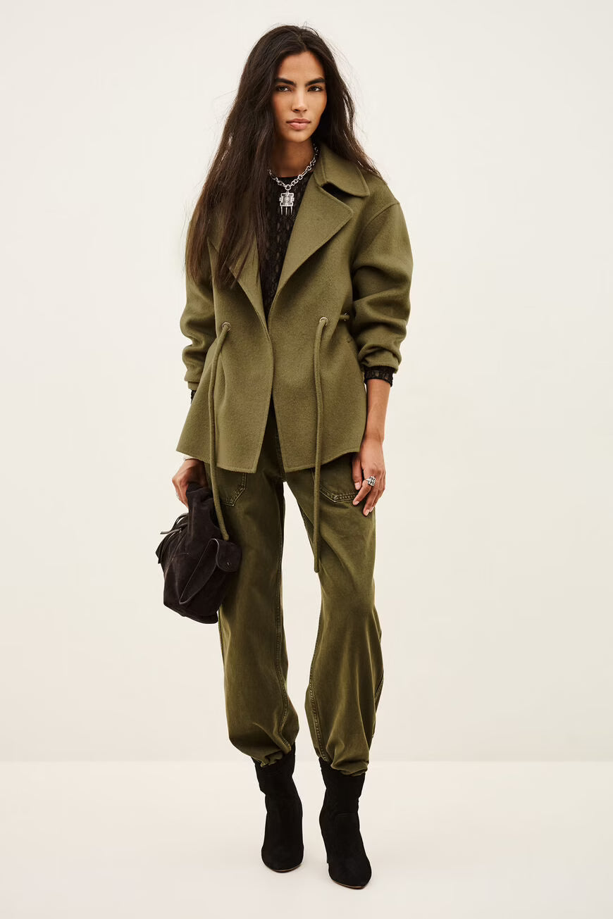 BA&SH KAM COAT KAKI - S. LABELS