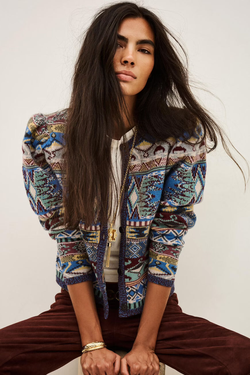 BA&SH MAJA VEST MULTICOLOR