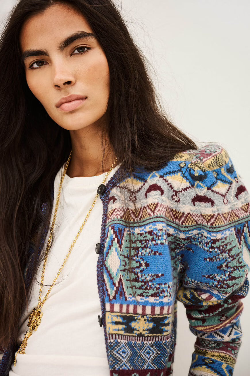 BA&SH MAJA VEST MULTICOLOR