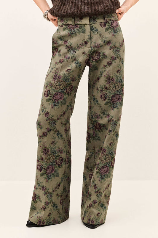 BA&SH PANTALON REMEA KAKI - S. LABELS