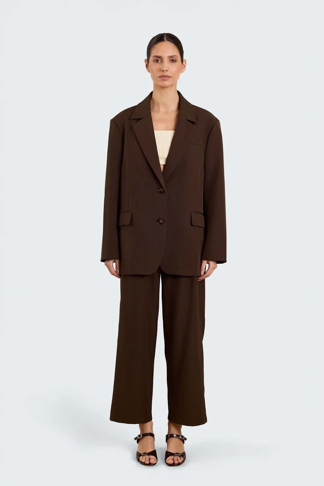 STUDIO CLIQUE BENNIE TROUSERS BROWN