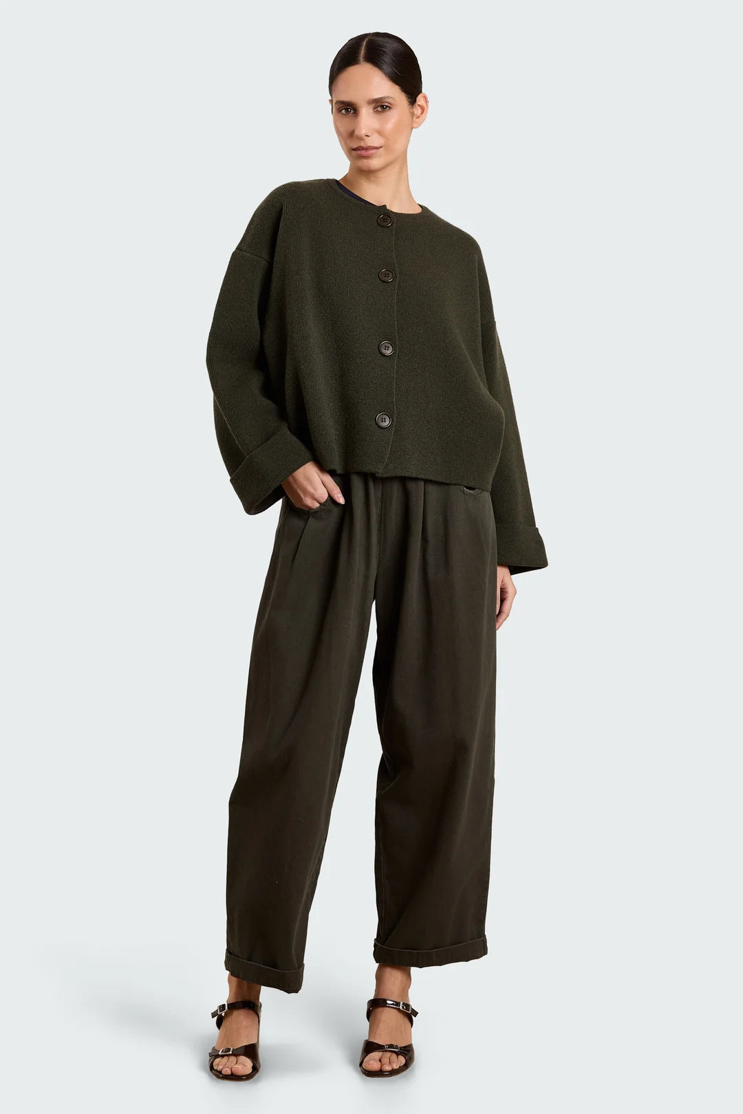 STUDIO CLIQUE GITTA HEAVY TWILL VINTAGE BROWN - S. LABELS