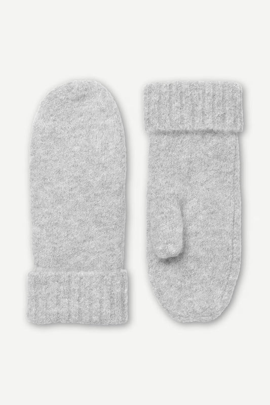 SAMSOE SAJEANNE MITTEN LIGHT GREY