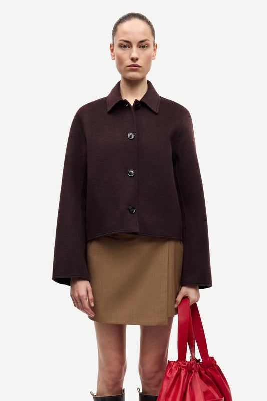 SAMSOE SAHOLLY JACKET BLACK COFFEE