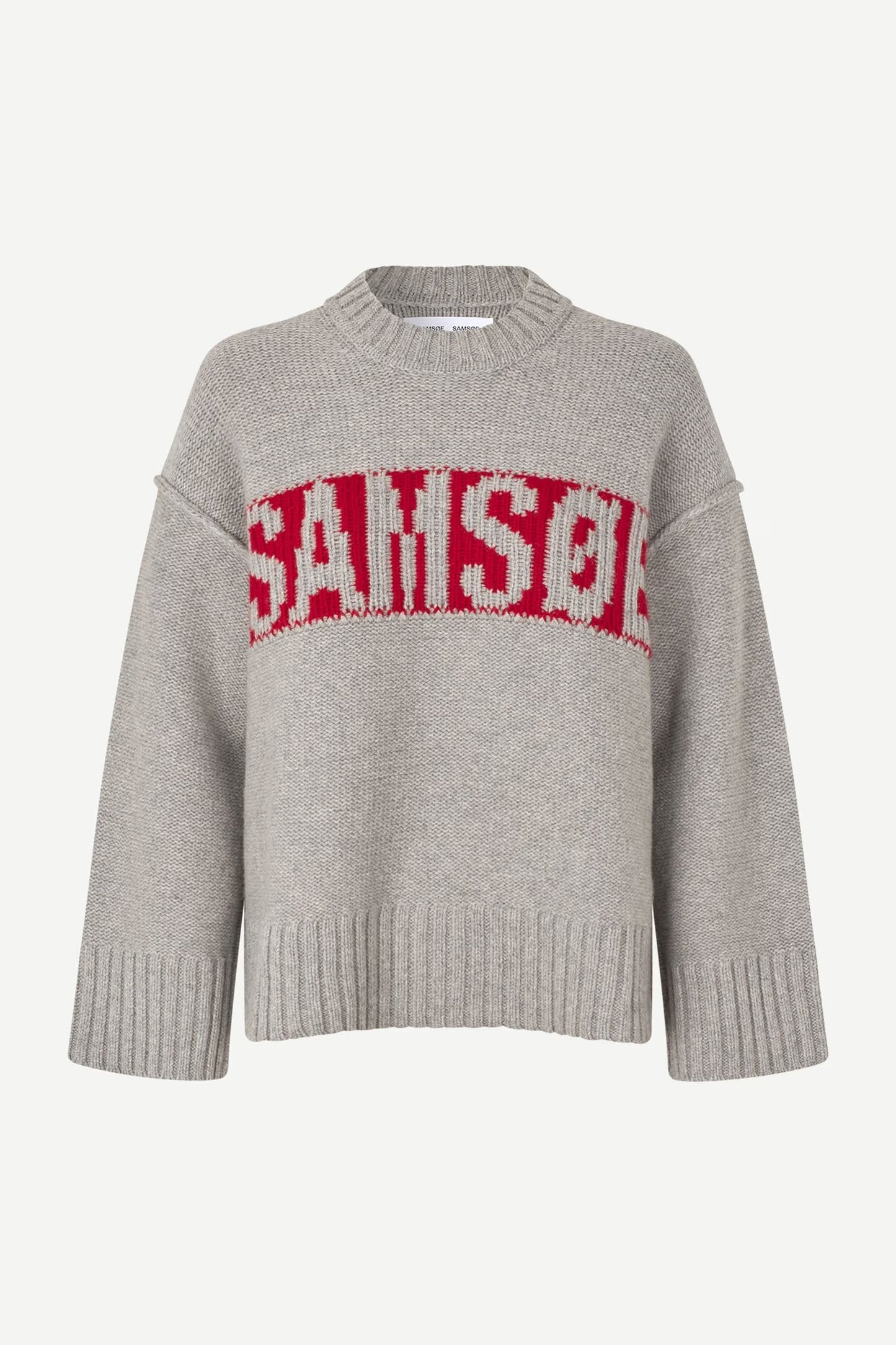 SAMSOE SAIKEIKU LOGO TRUI GRIJS / ROOD LOGO