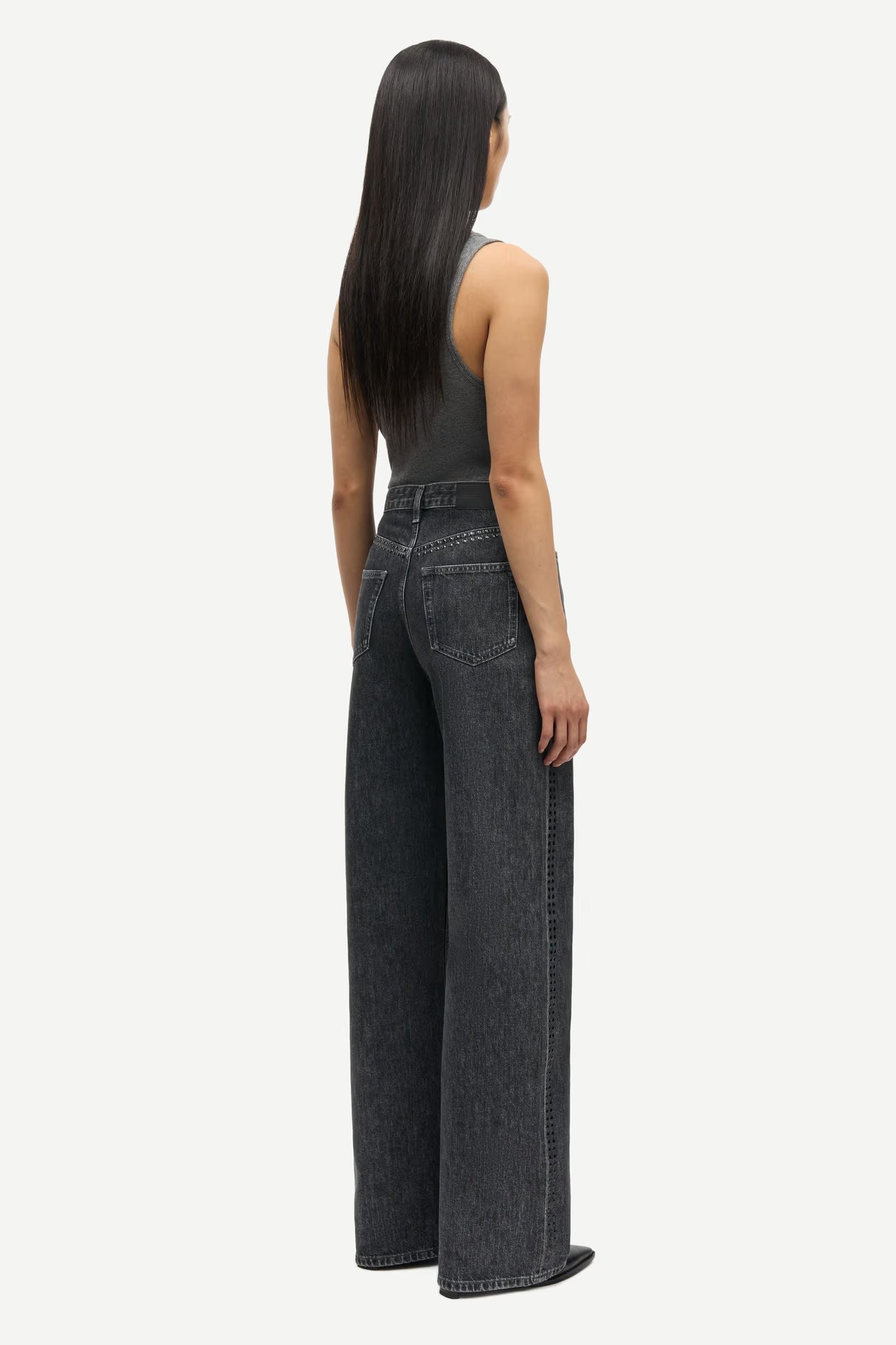 SAMSOE SASHELLY JEANS DARK GREY STUDS