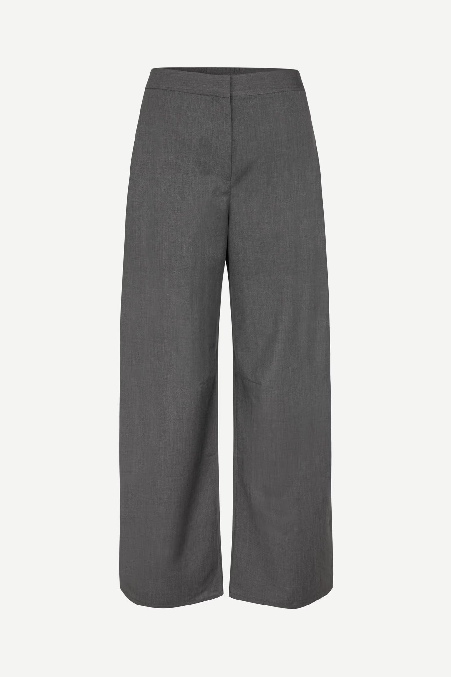 SAMSOE SAROKO TROUSERS DARK GREY MELEE - S. LABELS