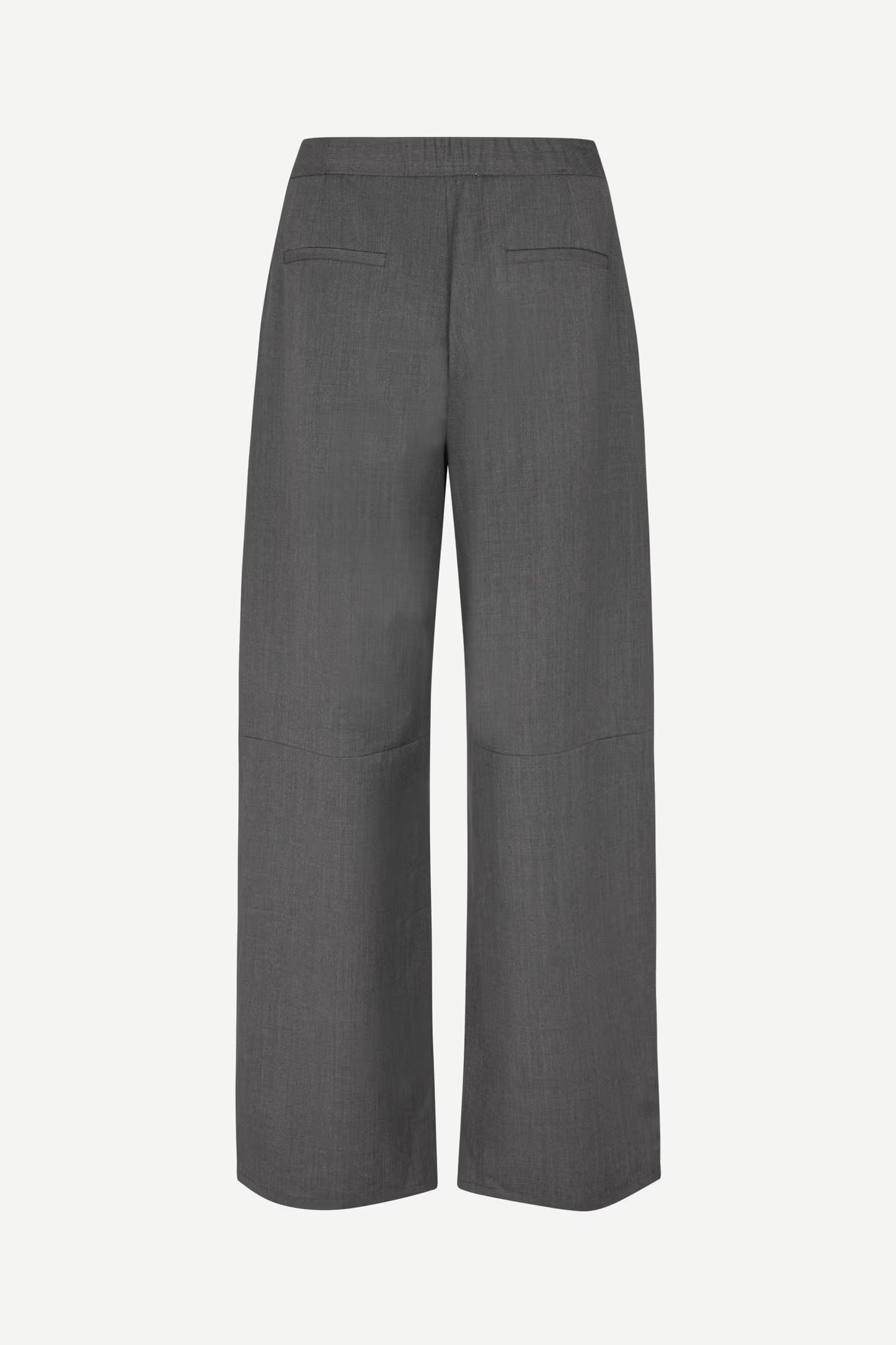 SAMSOE SAROKO TROUSERS DARK GREY MELEE - S. LABELS