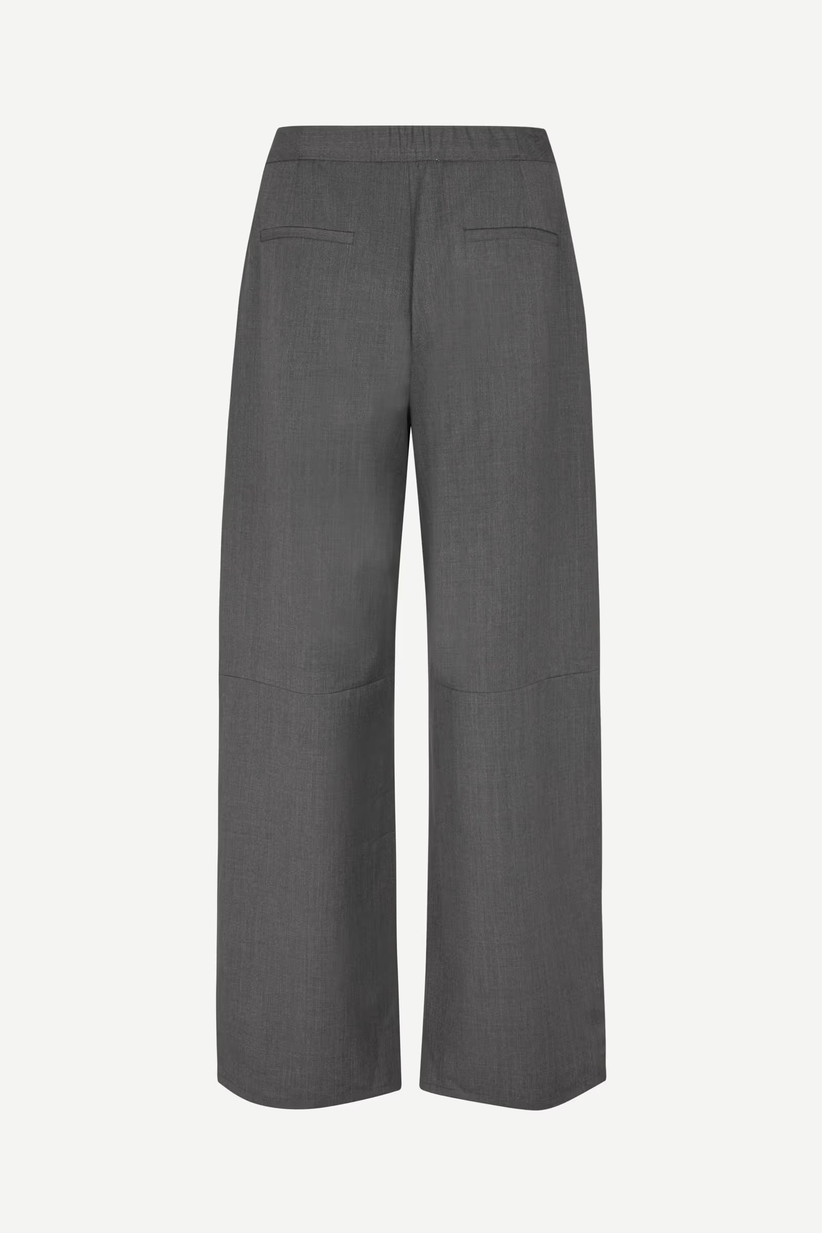 SAMSOE SAROKO TROUSERS DARK GREY MELEE - S. LABELS