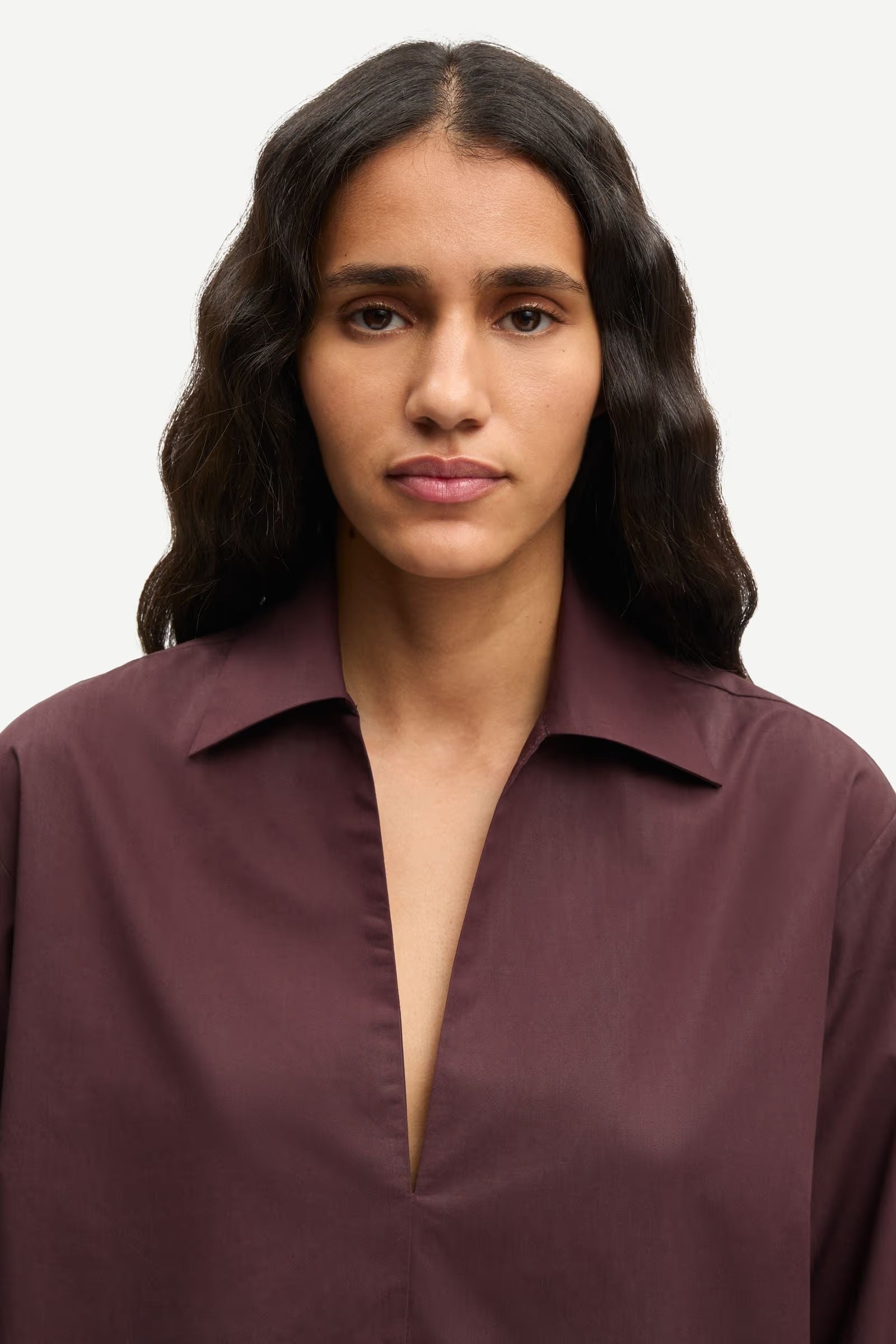 SAMSOE SASULLY BLOUSE FUDGE - S. LABELS