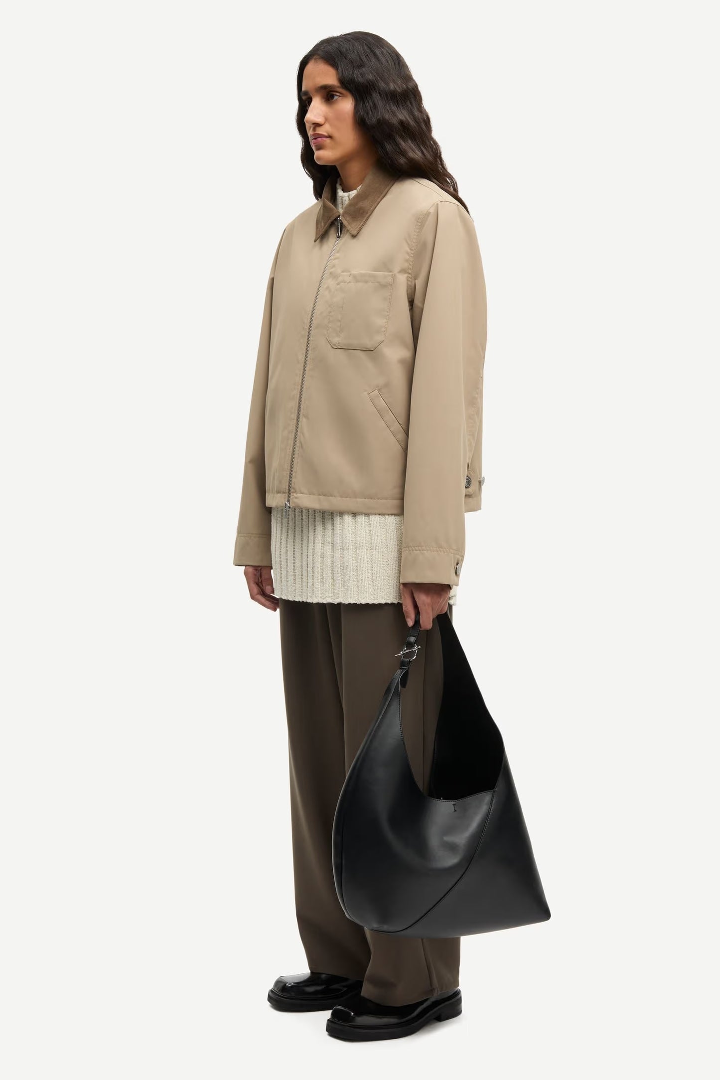 SAMSOE SAROBINSON JACKET GREIGE