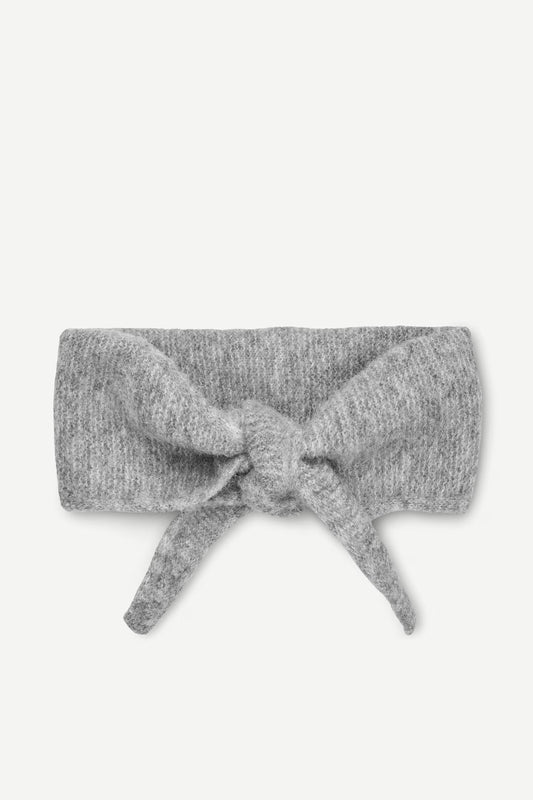 SAMSOE SANOR TRIANGLE SCARF GREY